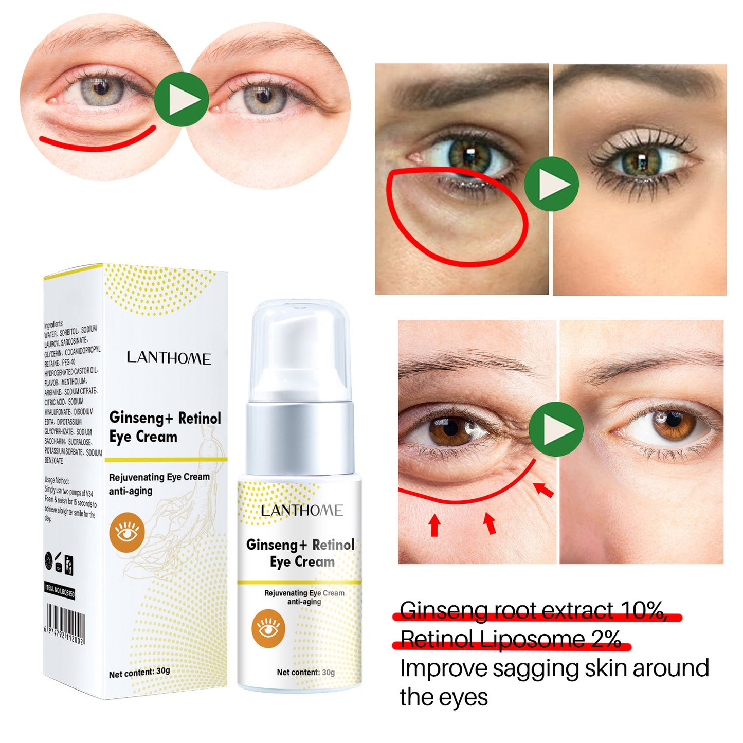 Ginseng Retinol Eye Cream Eye Care