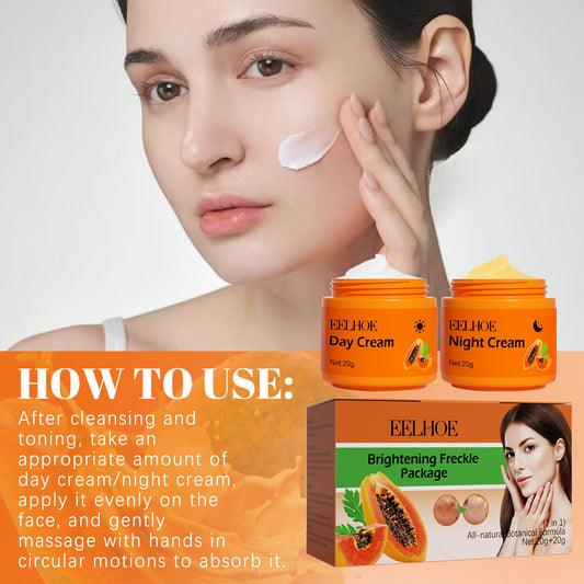 EELHOE Papaya Whitening Freckle Cream For Diminishing Facial Freckles, Dark Spots, And Enhancing Skin Radiance And Hydration For Day And Night Cream