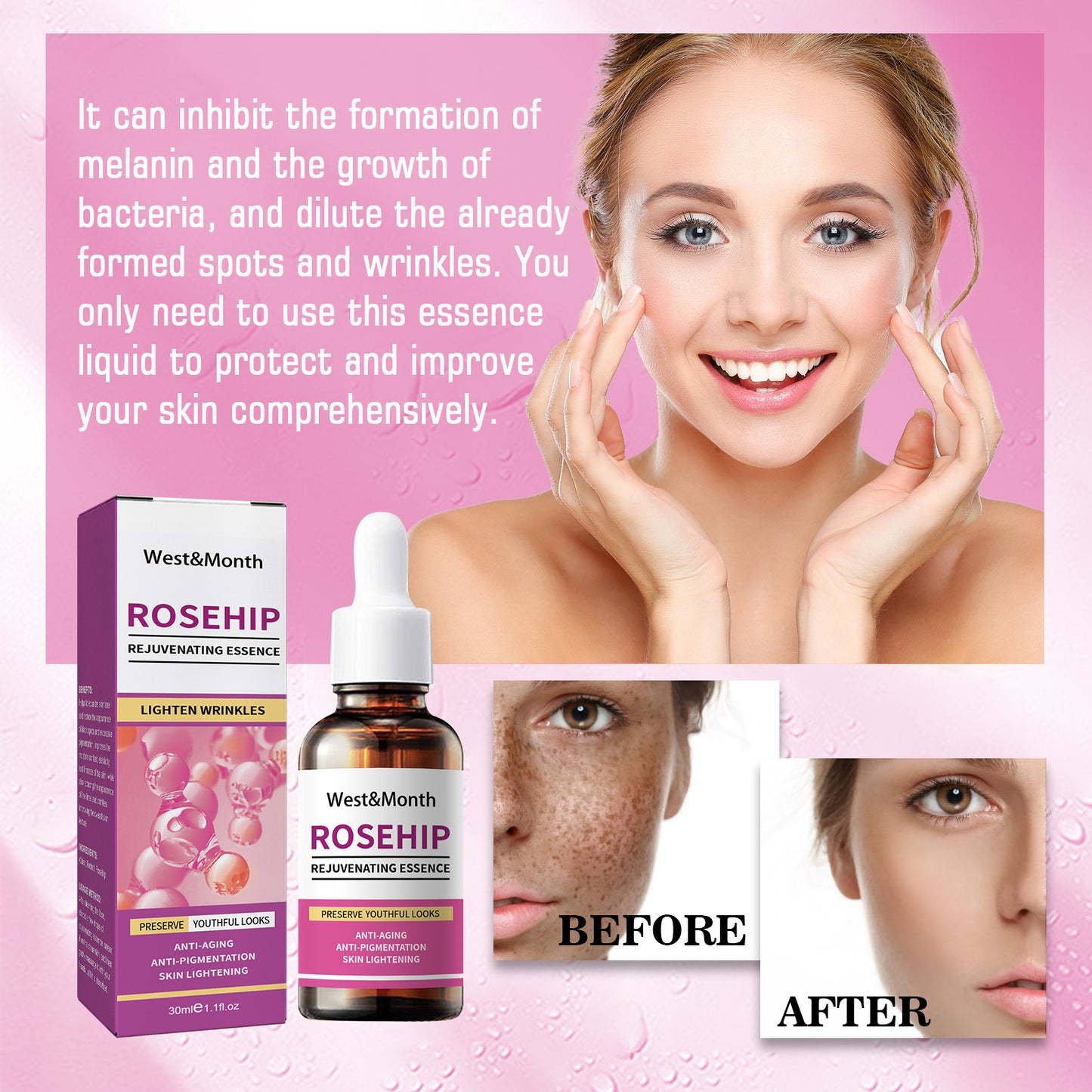 Rose Fruit Skin Rejuvenation Moisturizing Toner